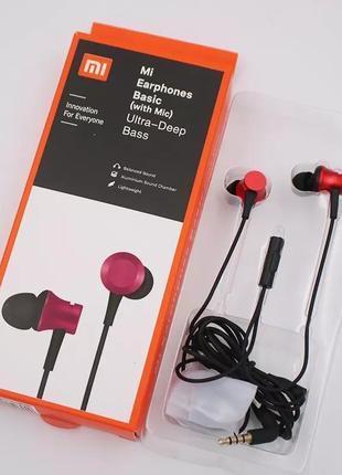 Наушники xiaomi piston mi fresh с микрофоном!