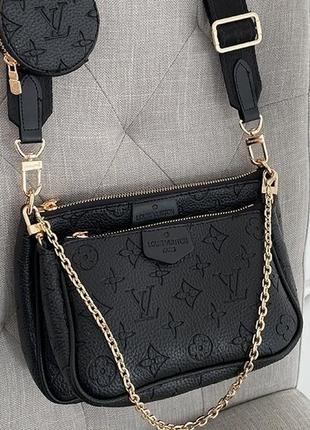 Louis vuitton pochete multi black 23 х 16 х 5 см