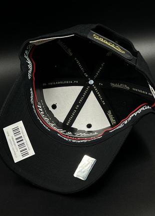 Оригинальная черная кепка mitchell и ness pittsburgh penguins luxe logo nhl black adjustable6 фото