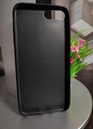 Силиконовый чехол для iphone 7 plus черный 2