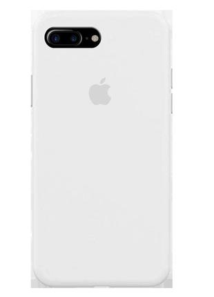 Белый силиконовый чехол на iphone 7 plus / 8 plus