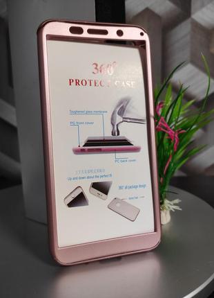 Дзеркальний чохол-книжка для huawei p smart блакитний