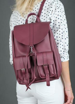 Женский кожаный рюкзак джейн, натуральная кожа grand цвет бордо