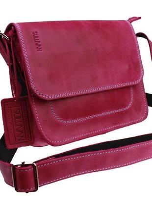 Сумка жіноча шкіряна маленька клатч desire small (фуксія)