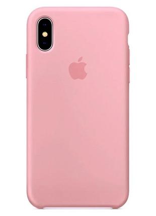 Чехол для iphone x/xs silicone case (розовый)