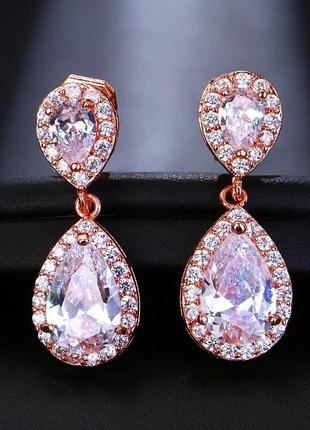 Клипсы с цирконами