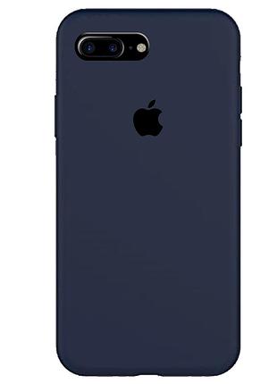 Темно синій силіконовий чохол на iphone 7 plus / 8 plus