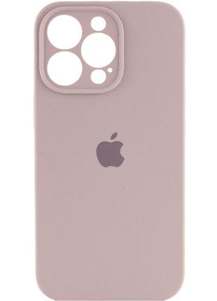 Силиконовый чехол на iphone 14 pro max (серый)