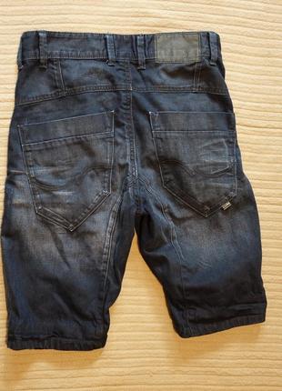 Відмінні темно-сині джинсові шорти креативного бренду core by jack & jones s данія8 фото