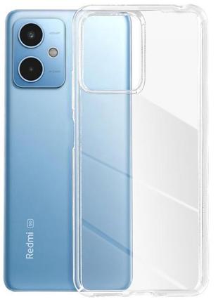 Прозрачный чехол на xiaomi redmi note 12 4g