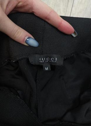 Женские брюки gucci велюровые чёрные размер м7 фото