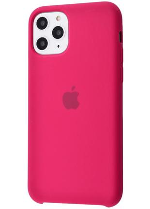 Чехол для iphone 11 pro silicone case (бордовый)