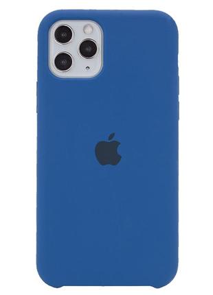 Силіконовий чохол для айфон 11 про (темно-синій)