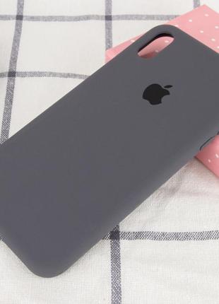 Силиконовый чехол на iphone xr (темно-серый)2 фото