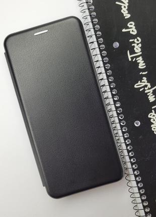 Чехол кожаный книжка черный classy с визитницей для xiaomi redmi note 12 4g / на телефон редми нот 12