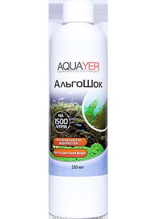 Препарат проти водоростей aquayer альгошок 250 мл — хімія для боротьби з водоростями
