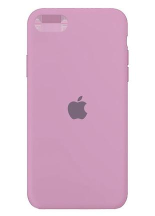 Чехол для iphone 7/8/se 2 silicone case full cover (лиловый)