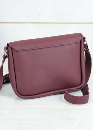 Женская кожаная сумка мия, натуральная кожа grand, цвет бордо5 фото