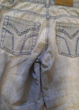 Джинсы джинсовые штаны джинс низкая посадка стразы страйзы модные yilisijeans6 фото
