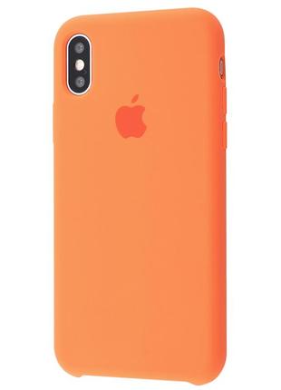 Чехол для iphone xs max silicone case (папайя)