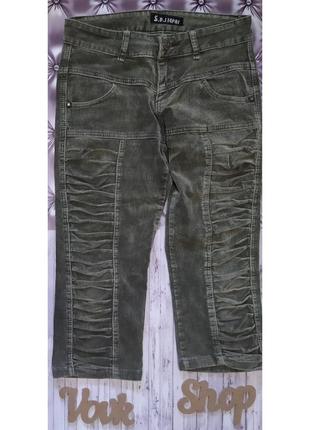 Вельветовые штаны бриджи вельвет красивые s.d.jiepai средняя посадка s&d стильные вельветові бріджі бриджі