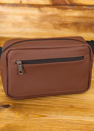 Кожаная сумка модель №59, натуральная кожа grand, цвет коричневый оттенок виски