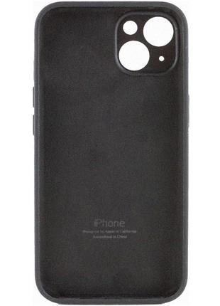 Силіконовий чохол на айфон 15 плюс (чорний)2 фото