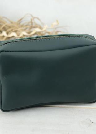 Шкіряна сумка модель №58, натуральна шкіра grand, колір зелений