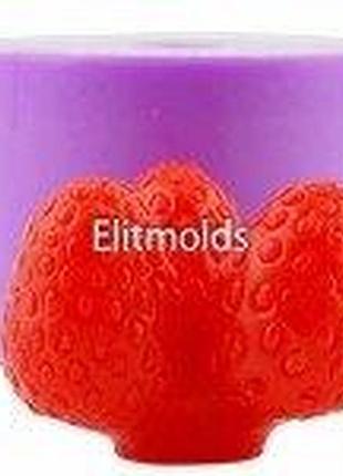 Силіконова форма полуниця пучок із 3 штук 3d код/артикул 130 10842