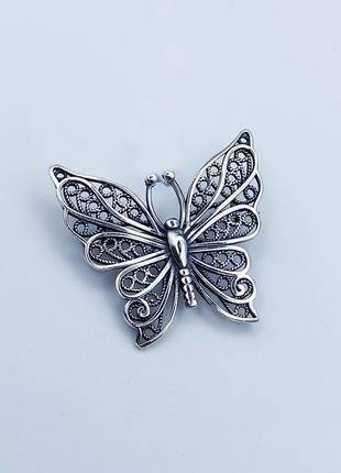 Брошка серебряная "бабочка" 4,16 г