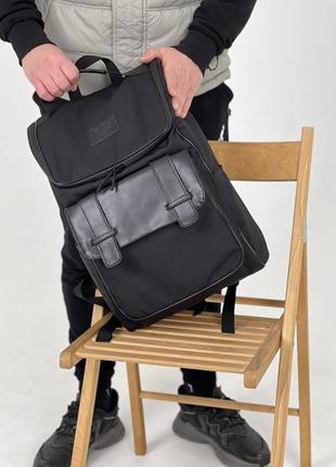 Функциональный рюкзак для путешествий, классический стиль для ноутбука, черный оксфорд2 фото