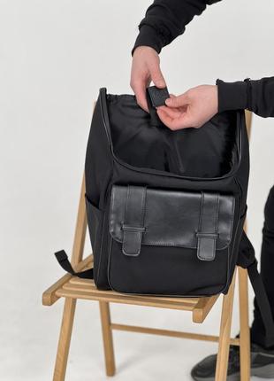 Функциональный рюкзак для путешествий, классический стиль для ноутбука, черный оксфорд4 фото