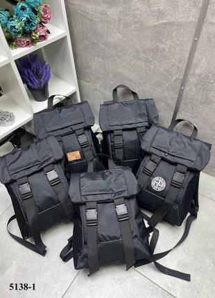 Черный практичный стильный качественный рюкзак формат а4 унисекс4 фото