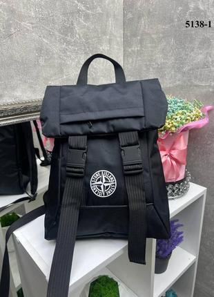 Черный практичный стильный качественный рюкзак формат а4 унисекс2 фото