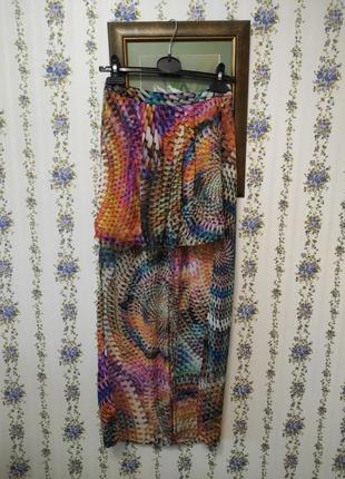 Шифоновая юбка со шлейфом1 фото