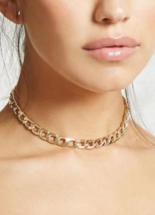 Ланцюжок тонка, чокер, колір золото