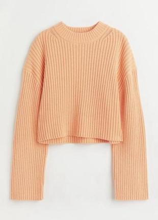 Светр, свитер в рубчик,  светр укороченний з довгим рукавом, светрик3 фото