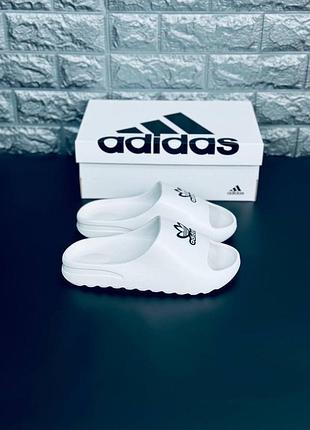Шлепанцы adidas мужские, белые шлепки адидас 36-45