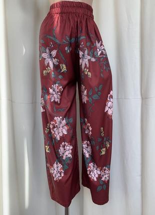 Широкие летние брюки с цветами хиппи бохо этно