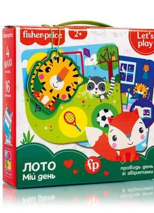 Гра настільна "fisher price. лото. мій день" vt2910-02, 4 гральні поля від lamatoys