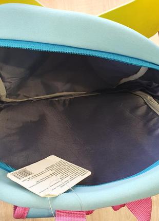 Детский рюкзак "желтая бабочка" 30x25x10 см, голубой2 фото