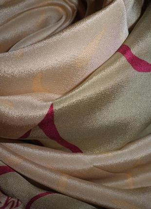 Качественный платок шёлк креп christian fischbacher 88х86см италия4 фото