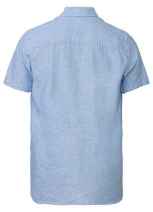 Чоловіча лляна сорочка livergy®, прямого крою розмір м2 фото
