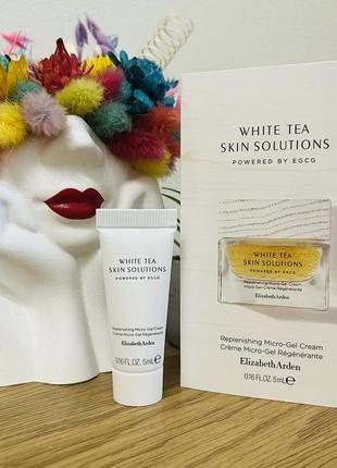 Оригинальный восстанавливающий крем для лица с микрогелем elizabeth arden white tea skin solutions replenishing micro-gel cream