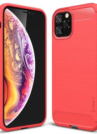 Tpu чехол ipaky slim series для apple iphone 11 pro max (6.5") червоний