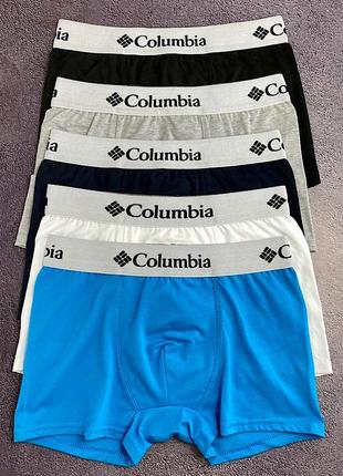 Мужские боксеры шорты хлопка columbia 5 штук