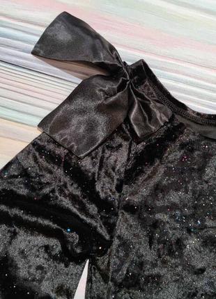 Чорна ошатна блуза з блискітками cool club р. 1522 фото