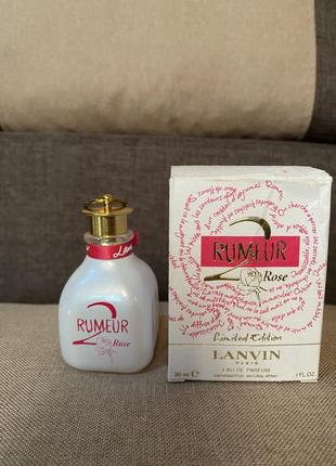 Lanvin rumeur 2 rose limited edition парфумована вода для жінок 30 мл , оригінал1 фото