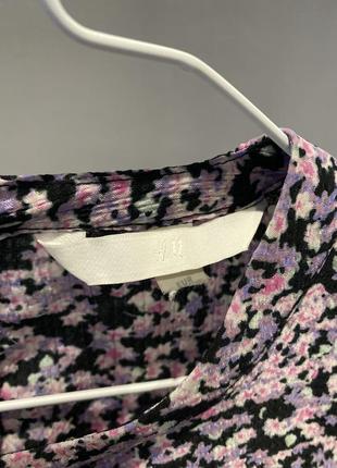 Блуза/блузка/блузка с объемными рукавами/блузка с микропринтом/блузка в цветочный принт10 фото