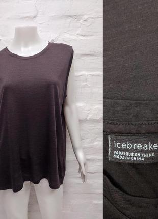 Icebreaker xl термо майка из токой шерсти с лиоцеллом